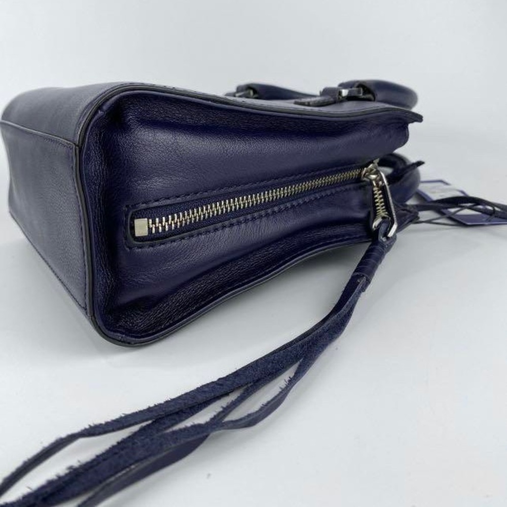 🌻Like New Rebecca Minkoff Side Zip  Regan Crossbody Mini Tote Bag  Navy Blue - Picture 5 of 7